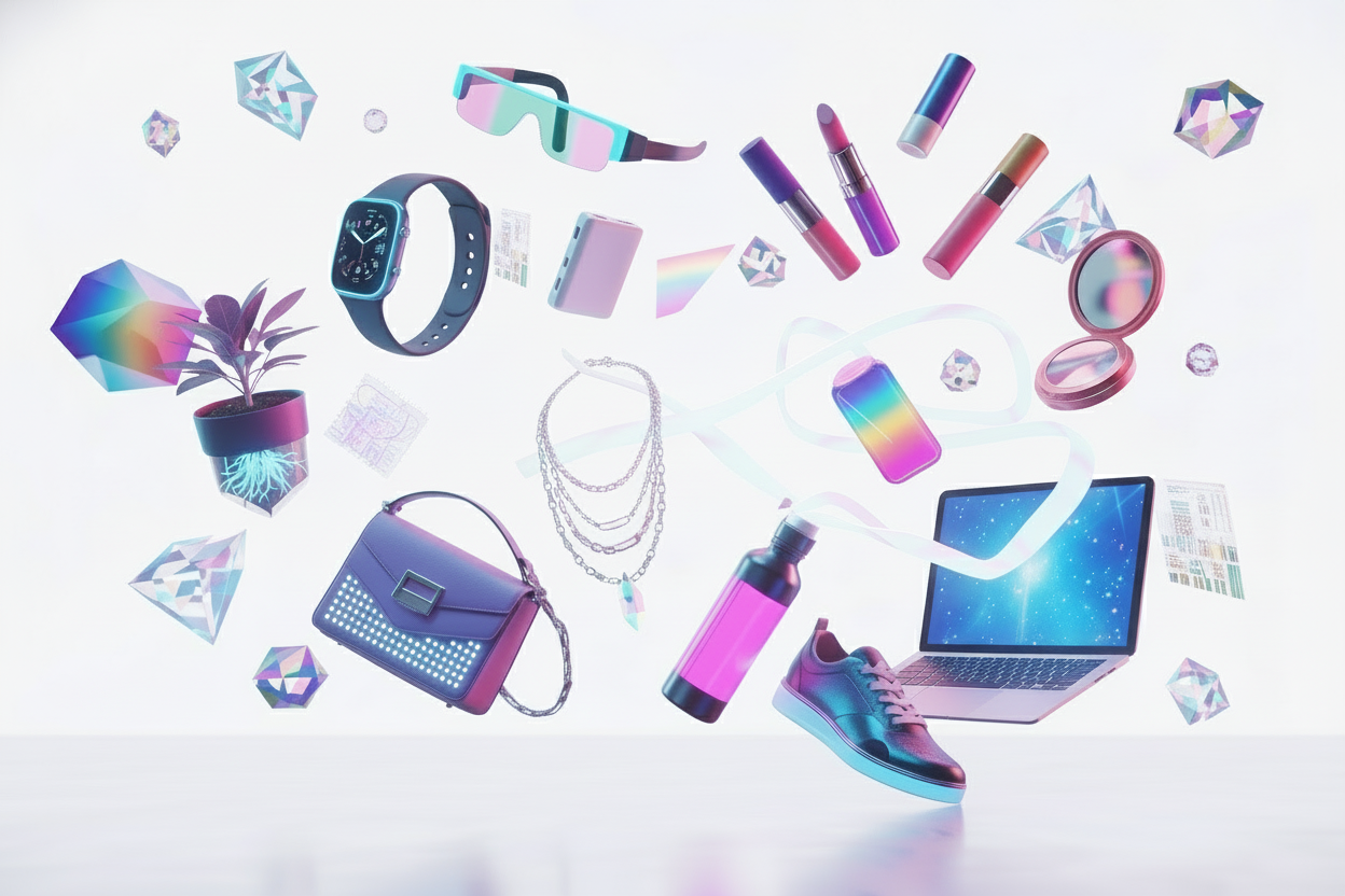 Step into a world where creativity, color, and innovation collide. Our products are designed to help you curate your vibe—bringing futuristic style, playful energy, and everyday convenience into your life. Whether it’s tech gadgets, beauty essentials, fashion accessories, or lifestyle must-haves, each item in our collection blends bold design, modern functionality, and vibrant personality. Explore a universe of products that inspire self-expression, spark joy, and make your daily routine feel uniquely yours